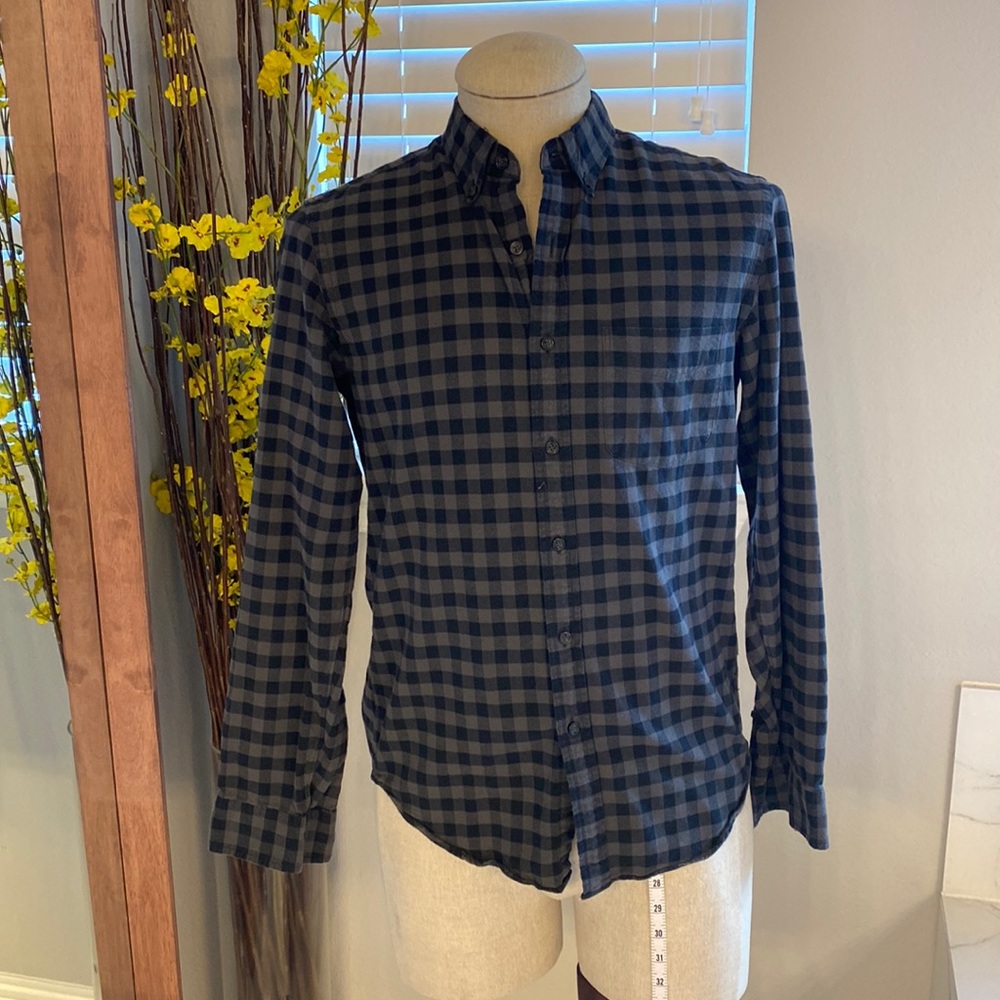 J Crew Oxford checkered - Small